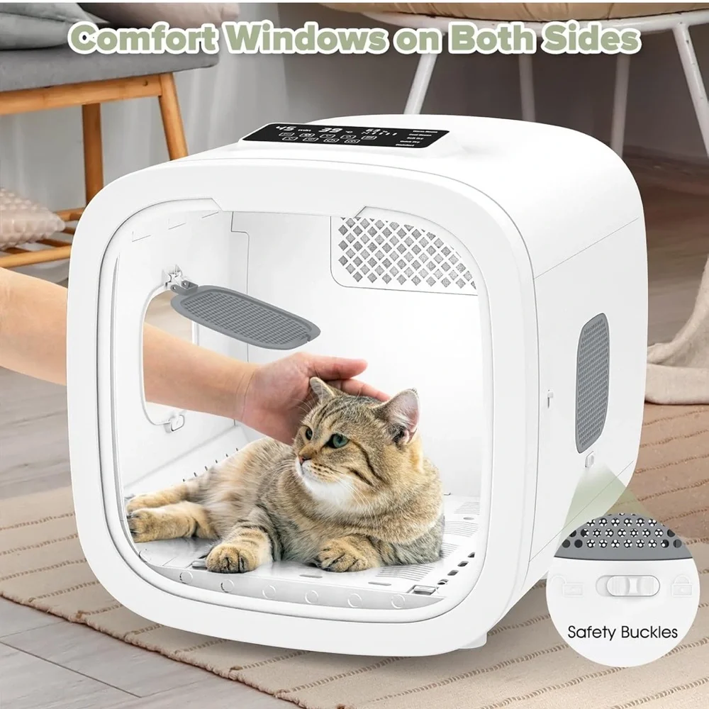 White Automatic Pet Grooming Dryer Box
